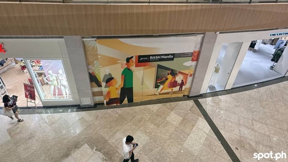 bash manila board-up in glorietta
